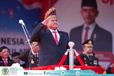 Tegas dan Lantang, Ketua DPRD Bengkalis Bacakan Teks Proklamasi HUT ke-81 RI