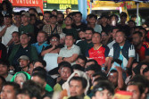 Pangdam Kodam XIX Tuanku Tambusai Bersama Masyarakat Semarakkan Penutupan Nobar Final Piala Dunia