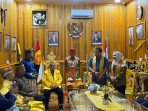 LAMHANNAS Marsda TNI ANDI KUSTORO, SE. MM Kunjungi Kesultanan DiRadja Airtiris Melayu Kampar