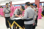 Sertijab Kapolres, AKBP Fahrian Saleh Siregar Serahkan Tongkat Komando kepada AKBP Eko Rubiyanto