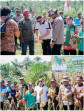 Panen Raya Jagung Camat Mandau Serta Jajaran Program Ketahanan Pangan di Desa Bathin Betuah