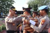 Kapolres Bengkalis Pimpin Kenal Pamit Pejabat Utama dan Kapolsek Mandau