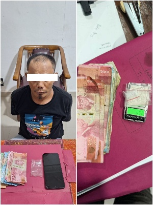 Informasi Masyarakat, Polisi Mandau Amankan Satu Pria Bersama BB di Babussalam