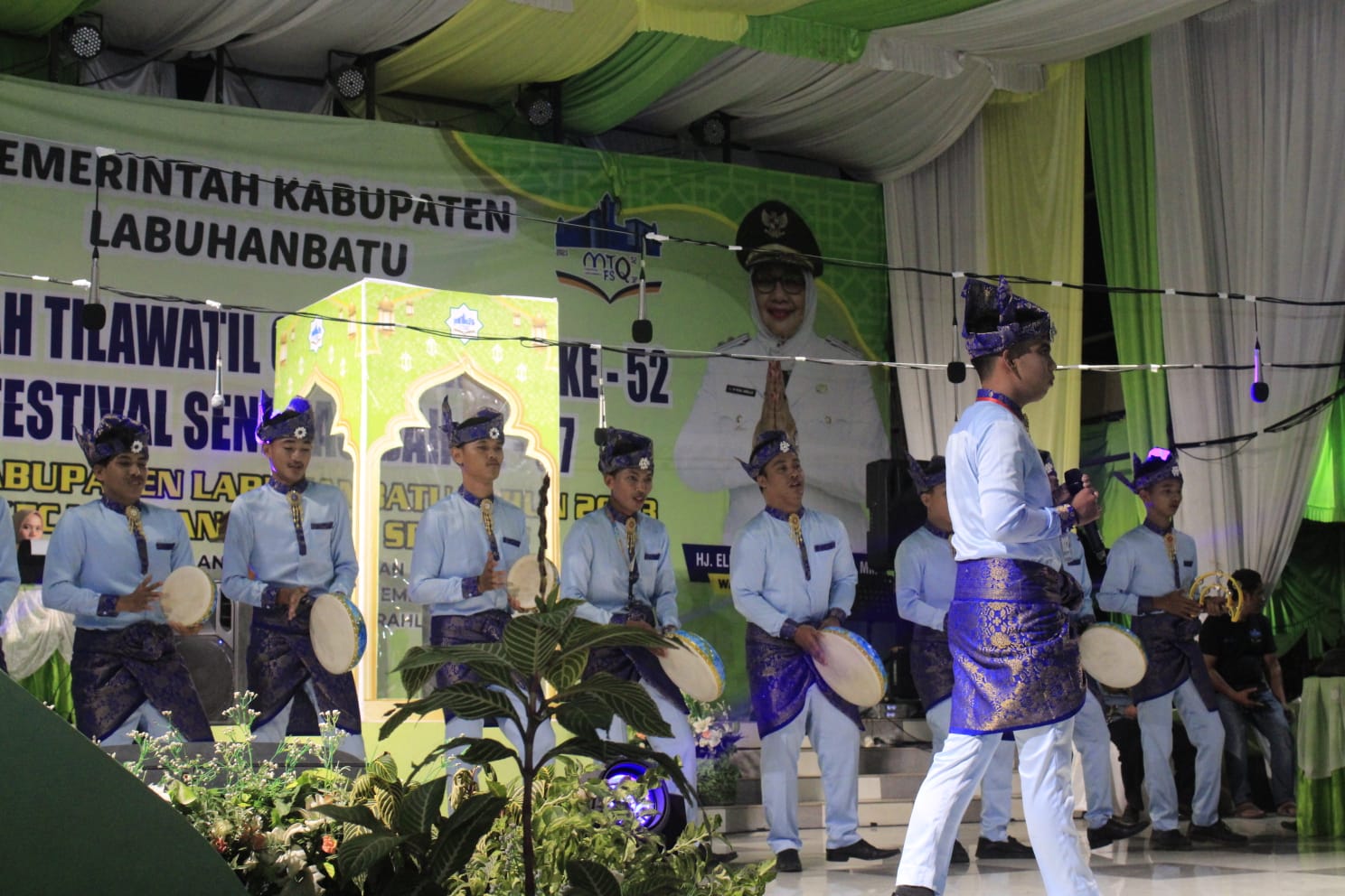 Masyarakat Labuhanbatu Antusias Saksikan Perlombaan Cabang Seni Qasidah