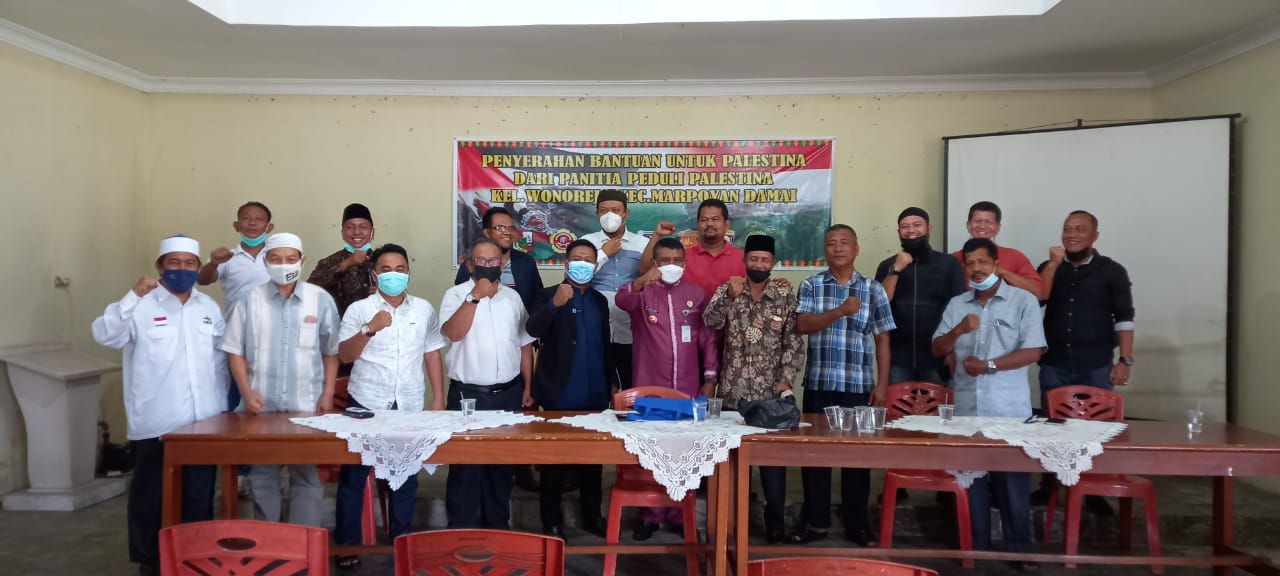 Hasil Penggalangan Dana Peduli Palestina Warga Wonorejo disalurkan Melalui KNRP dan DT Peduli