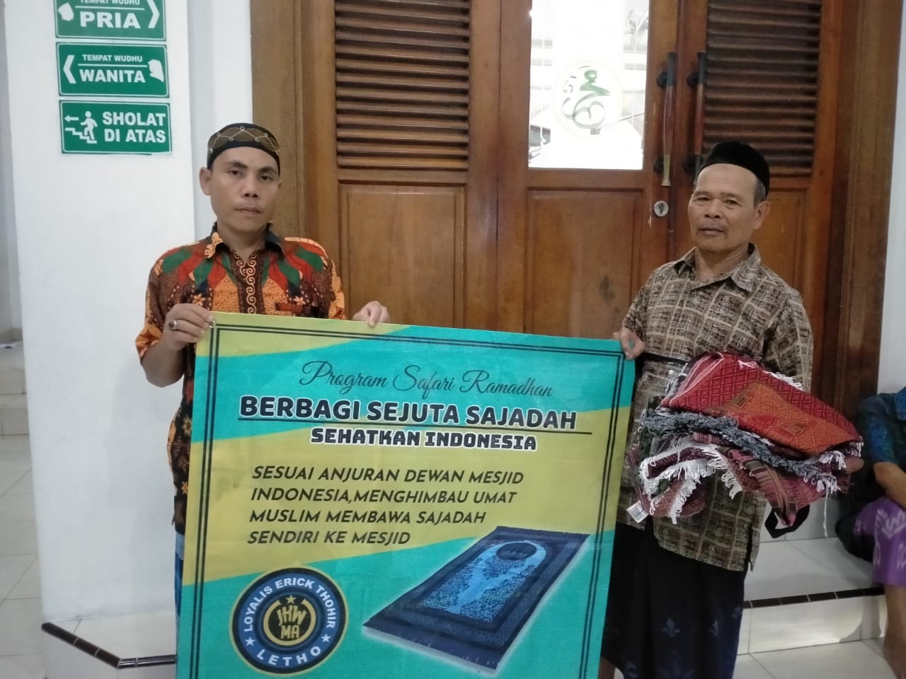 Gerakan Sehatkan Indonesia, Letho DKI Jakarta Bagikan Sejuta Sajadah dalam Safari Ramadhan