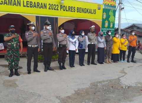 H-5 Lebaran Koramil 03/Mandau Tetap Lakukan Cek Pos Pengamanan Mudik Lebaran