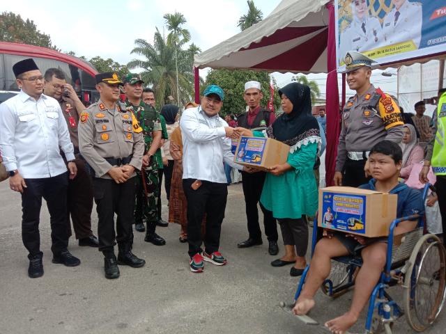 Rasa Haru dan Bahagia, Wakil Ketua I DPRD Bengkalis Ikut Melepas Mudik Asik Polres Bengkalis Hebat