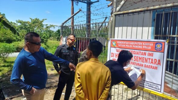 Pemkab Kampar Lakukan Penertiban Menara Telekomunikasi