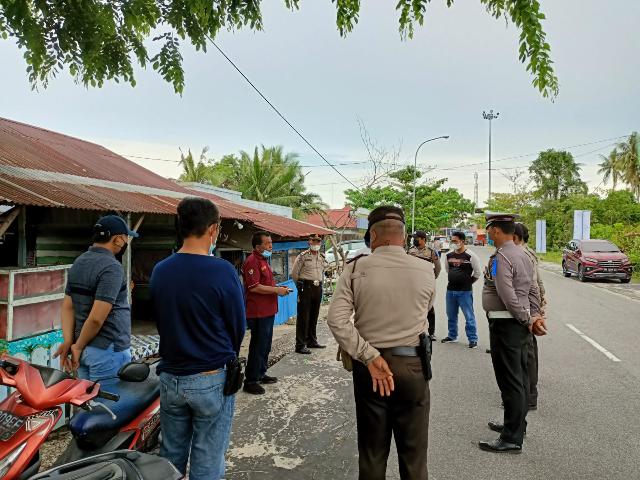 Polres Bengkalis Gencar Razia Kartu Vaksin dan Prokes Penggunaan Masker