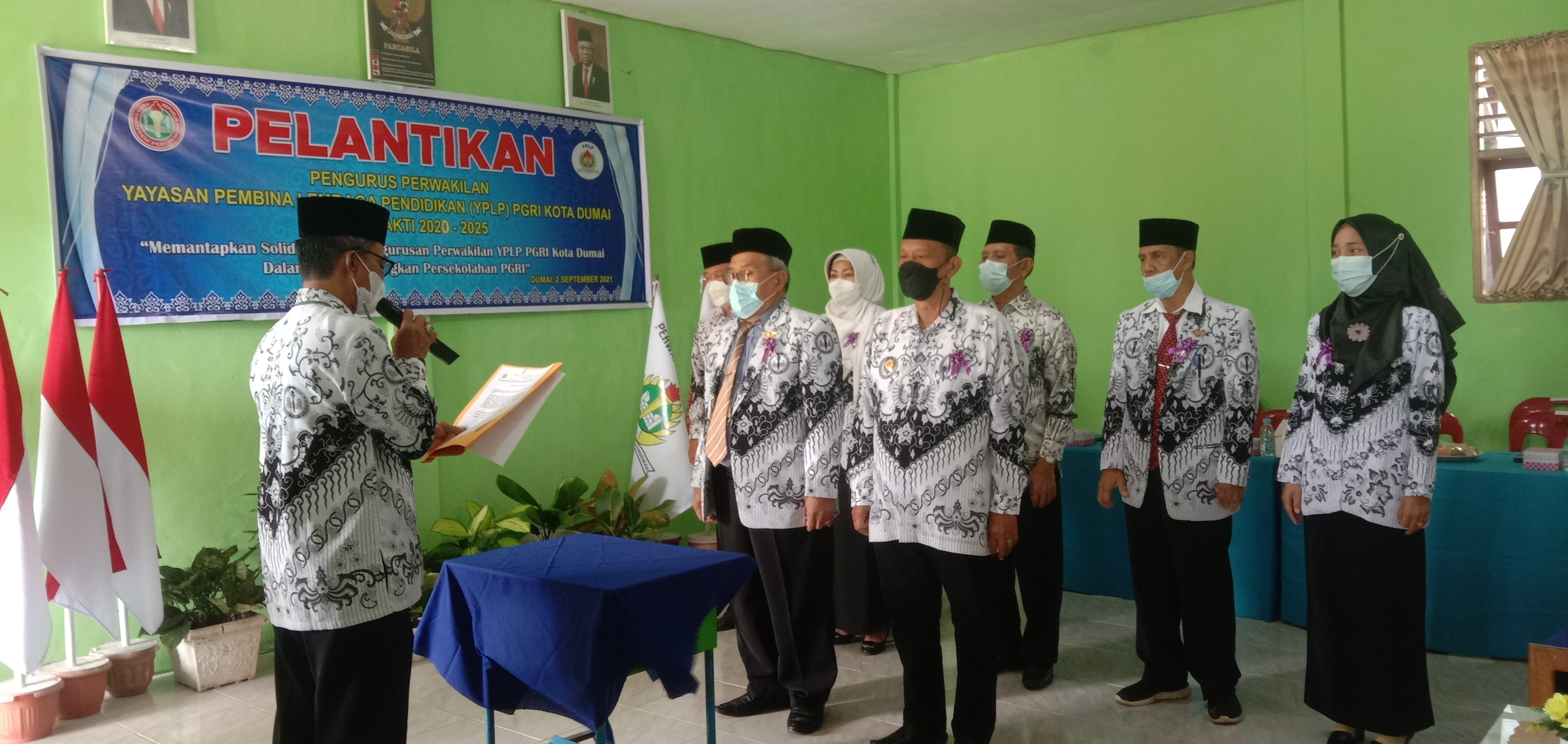 Pengurus Perwakilan YPLP PGRI Kota Dumai  Masa Jabatan 2020-2025 Resmi Dilantik