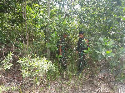 Jangan Pernah Lakukan Pembakaran Lahan dan Hutan, Himbau Babinsa Koramil 03/Mandau