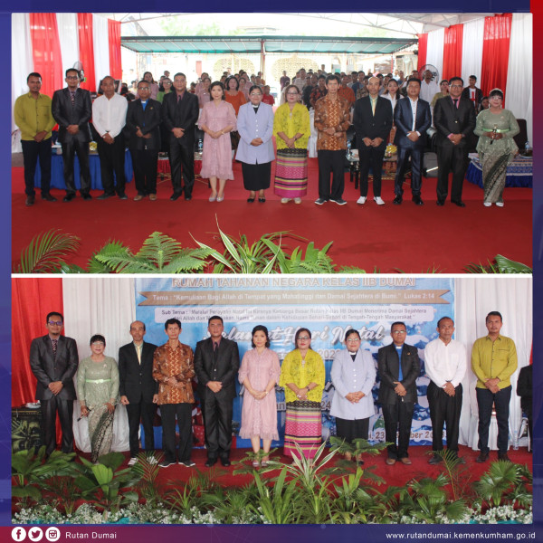 Penuh Sukacita, Rutan Dumai Rayakan Natal Bersama Warga Binaan dan Keluarga.w