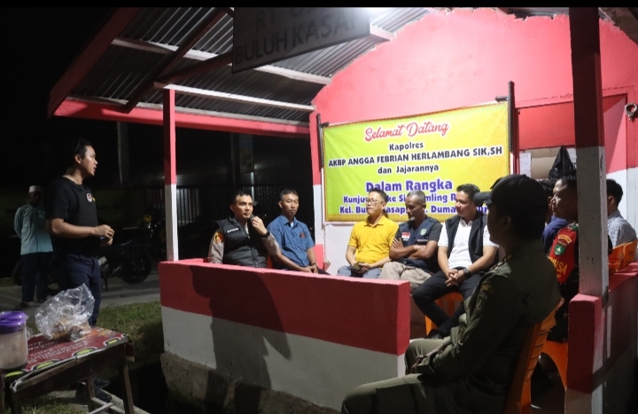 Kapolres Dumai Bersama Tim Raga Pantau Siskamling dan Imbau Warga Aktif Jaga Kamtibmas