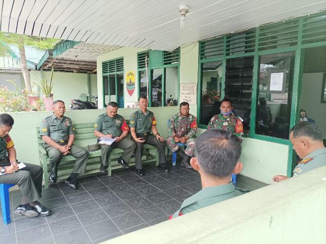 Danramil 03/Mandau pimpin Rapat jelang perayaan HUT Proklamasi