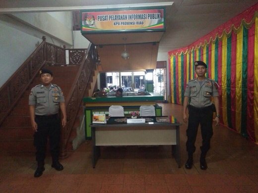 Jelang Pilgubri 2018, Sabhara Polresta Pekanbaru Tingkatkan Patroli di 2 Titik