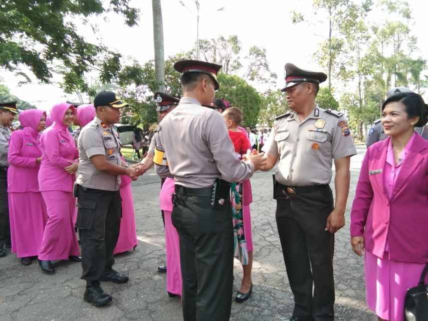 Kapolres Bengkalis : Kenaikan Pangkat Tolak Ukur bagi personil dalam memberikan Pelayanan kepada mas