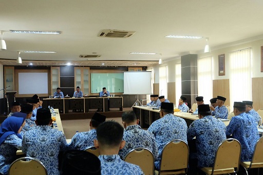 Perdana, Rudiyanto Pimpin Rapat Koordinasi Bersama Jajaran