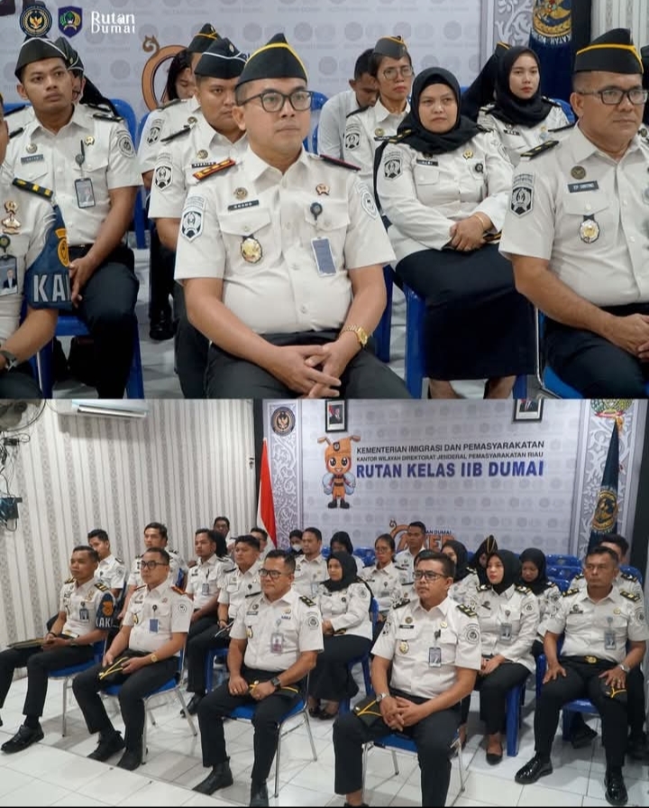 Rutan Dumai Awali Tahun 2026 dengan Apel Bersama Kemenimipas dan Identitas Seragam Baru