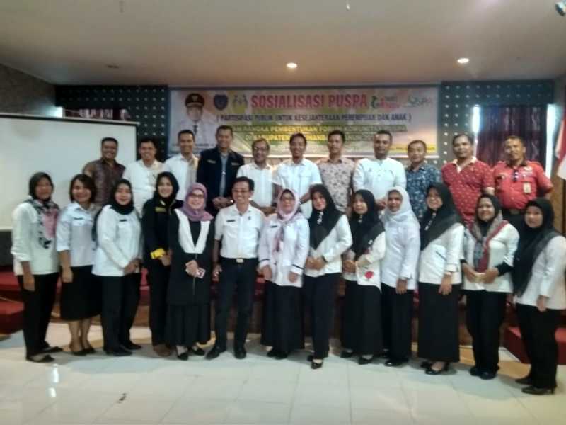 Dinas P3A Kabupaten Labuhanbatu Mensosialisasikan Forum Komunitas Puspa