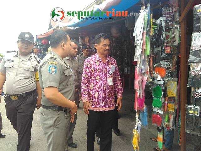 DAGPERIN Bersama Aparatur Bengkalis Sosialisasi Penertiban batasan lapak PKL