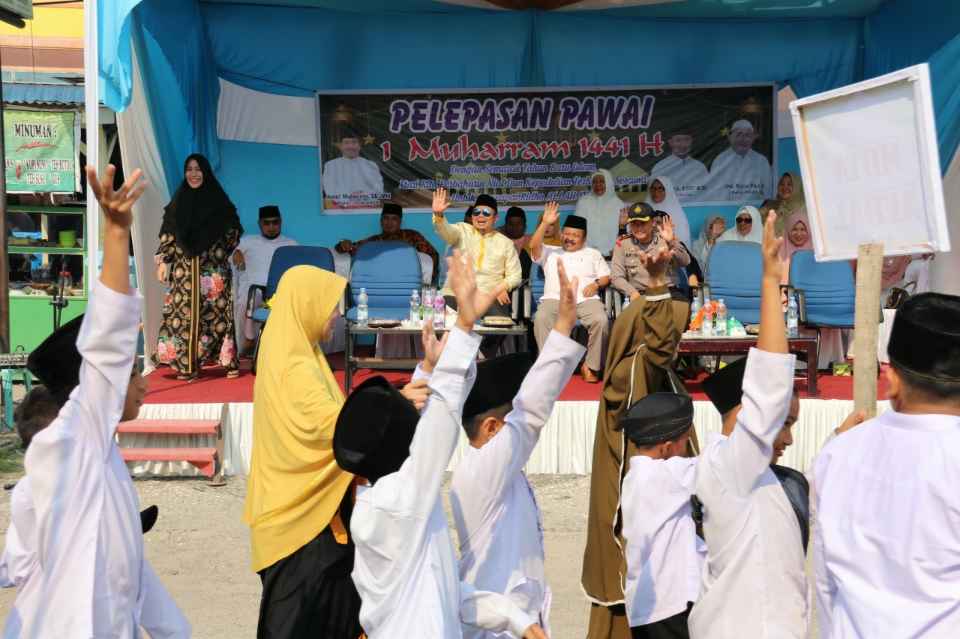 Sambut 1 Muharram 1441 H, Pemkab Bengkalis Lepas Peserta Pawai