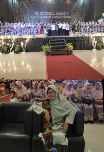 Berlangsung Semara ,SMA Negeri Binsus Kota Dumai Gelar Pelepasan Siswa Di Ballroom Hotel Comfort.