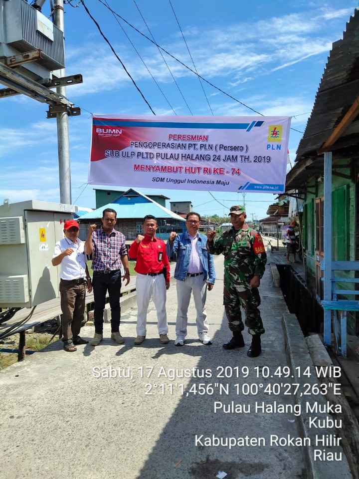 PLN Pulau Halang Kini Terang 24 Jam