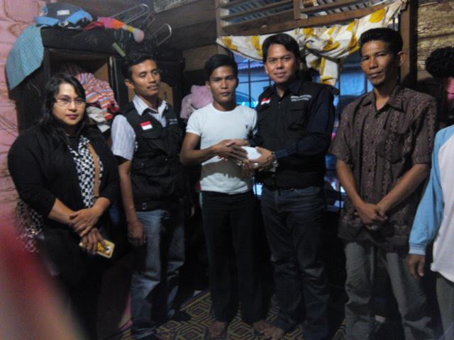 DPW PJI RIAU Serahkan Santunan Kemalangan