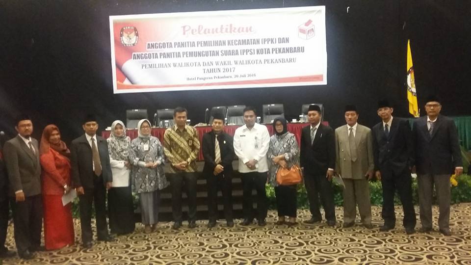 Setelah Dilantik, Wako Minta PPK dan PPS Pekanbaru Bekerja Secara Profesional