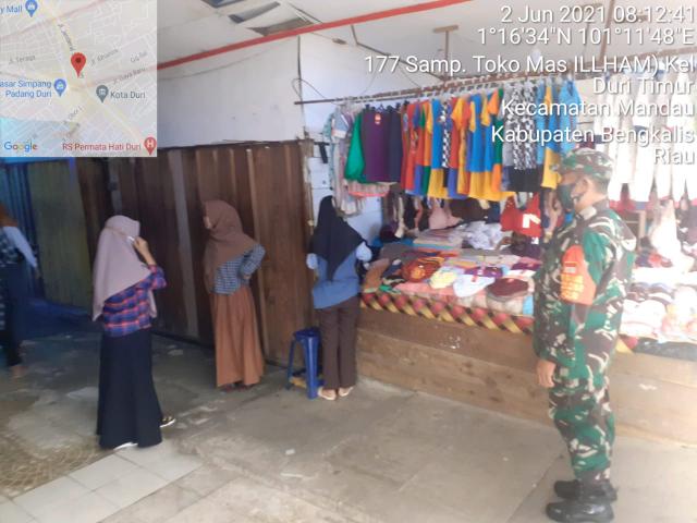 TNI Koramil 04/Mandau,Ingat Bahaya Covid-19 Jaga Keluarga Dari Virus Mematikan