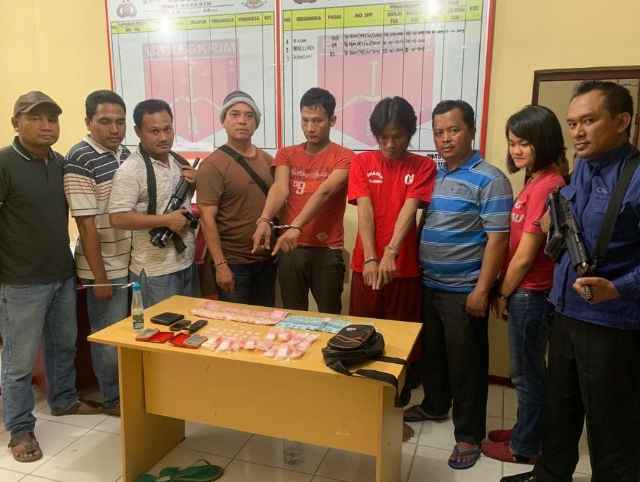 Sedang transaksi sabu, 4 orang warga ujung batu diciduk Polisi