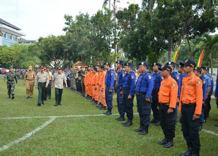 Gubernur Pimpin Apel Siaga Banjir di Pekanbaru