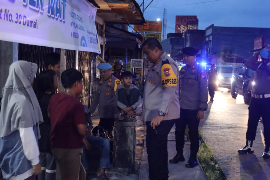 Cegah Premanisme dan Geng Motor Polres Dumai Gelar Ops Pekat Lancang kuning 2025