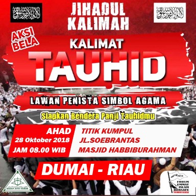 Besok Pagi Ribuan Warga Dumai Bakal Ikuti Aksi Bela Tauhid