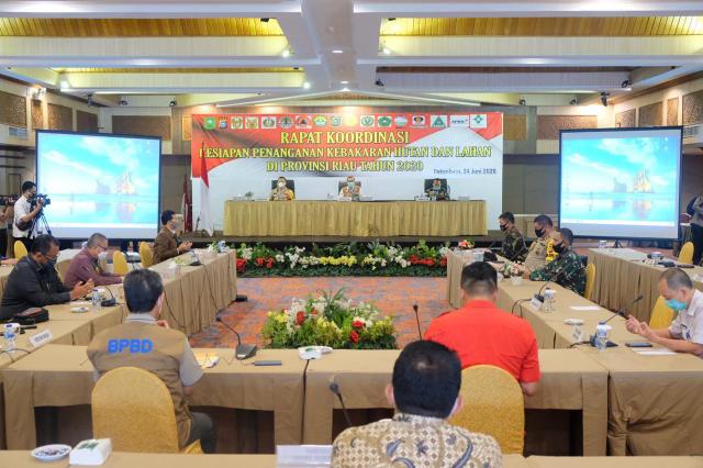 Instruksi Presiden, Polda Riau Gelar Rapat Koordinator Kesiapan Penanganan Karhutla 2020
