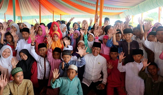 Bupati Inhil Undang Anak Yatim Piatu dan Dai Cilik
