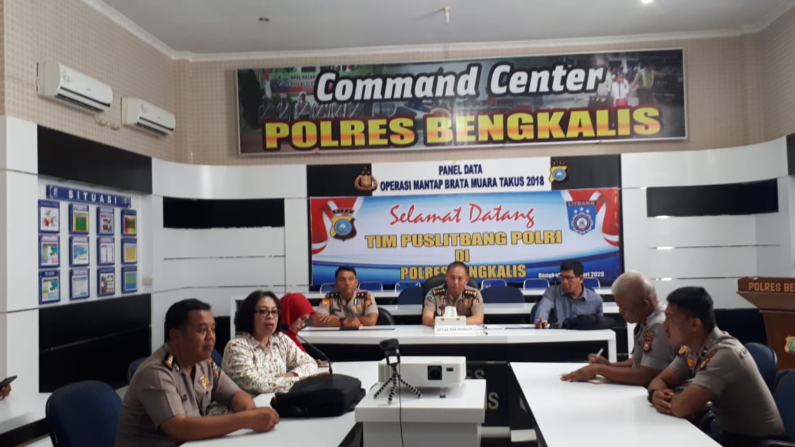 Tim Puslitbang Polri Lakukan Penelitian dan Supervisi di Bengkalis