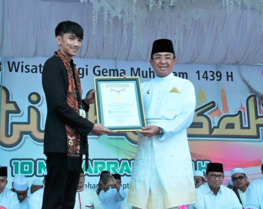 Semarak Tahun Baru Islam 1439 H, Pemkab Inhil Torehkan Rekor Sajian Tabak Bunga Telur