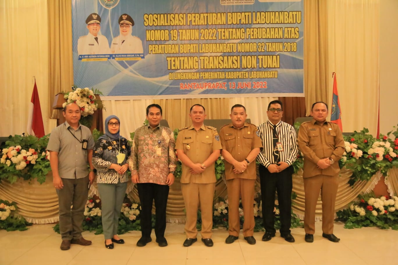 Pemkab Labuhanbatu Sosialisasikan Perbub No 19 Tahun 2022 Tentang Transaksi Non Tunai