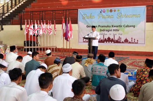 Kwarcab Gerakan Pramuka Inhil Buka Bersama