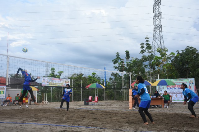 Tim Voli Pasir Putri Kampar Berhasil Tumbangkan Bengkalis
