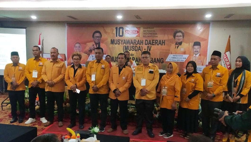 H. Darnil Terpilih sebagai Ketua Partai Hanura Riau