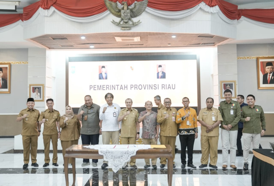 Bupati Rohil Mengikuti Rapat Koordinasi Terkait Participating Interest 10 %