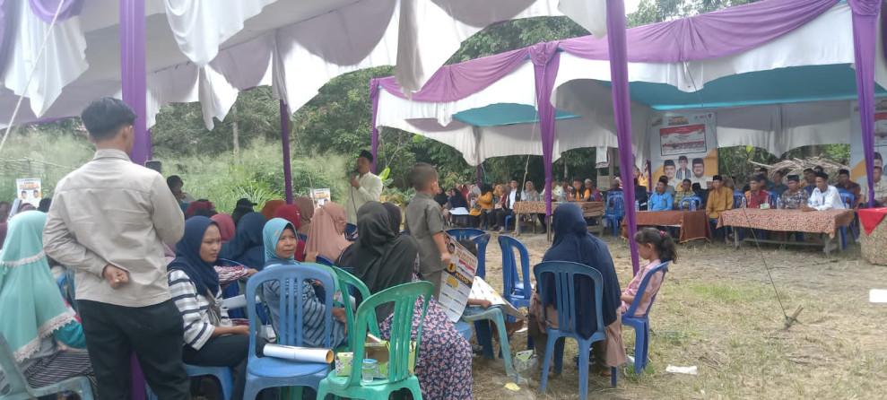 Repol Sampaikan Program Unggulan di depan Masyarakat Siak Hulu