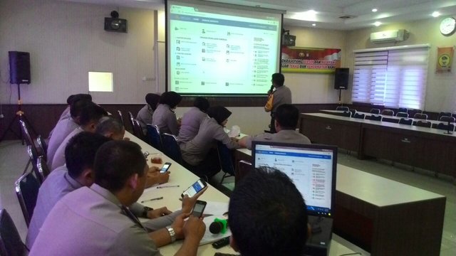 Tingkatkan Kinerja, Polresta Pekanbaru sosialisasikan SMK online