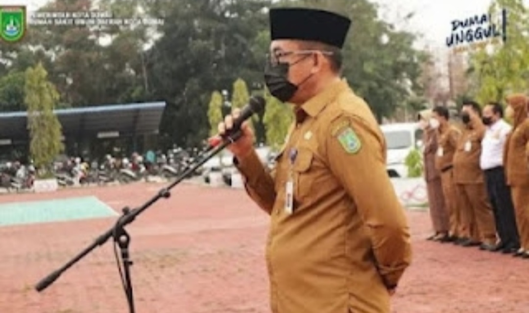 Dirut RSUD Dumai Menghimbau  Vaksinasi ASN Dan TKPK Sebagai  Contoh