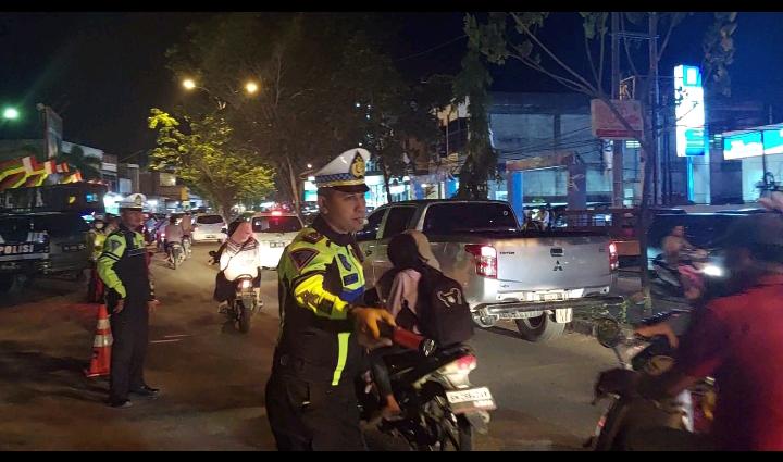 Event Julang Bermasa di Mandau, Satlantas Polres Bengkalis Amankan dan Tertibkan Lalu lintas