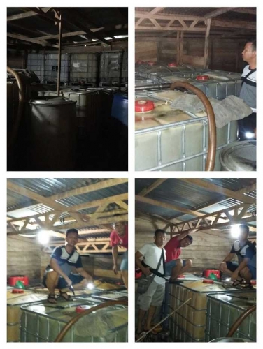 Polresta Siak Sita 60 ton BBM di Rasau Kuning Kab. Siak