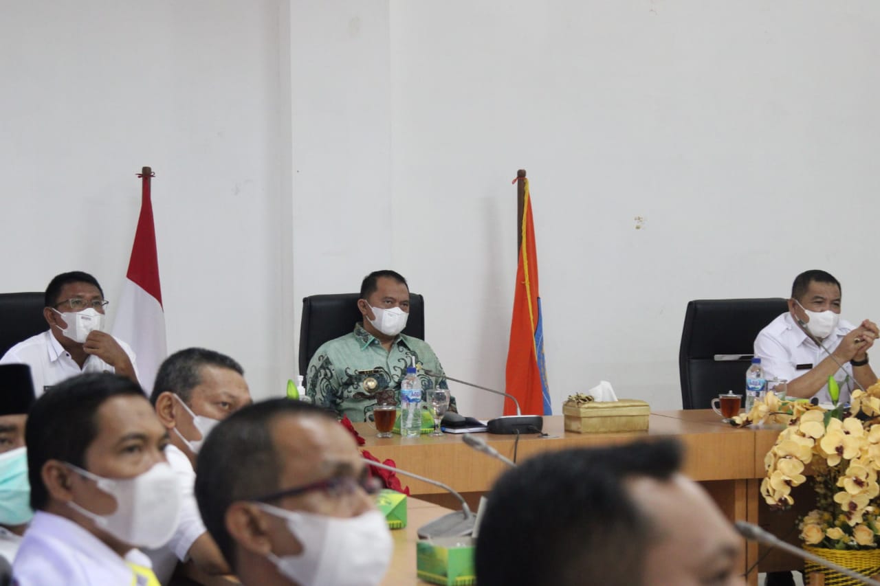 Bupati Erik Ikuti Rakor Pemberantasan Korupsi se-Provsu